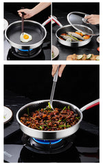 30cm Honeycomb Stainless Steel Frypan