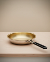 24cm Tri-Ply Brass Fry Pan with Lid