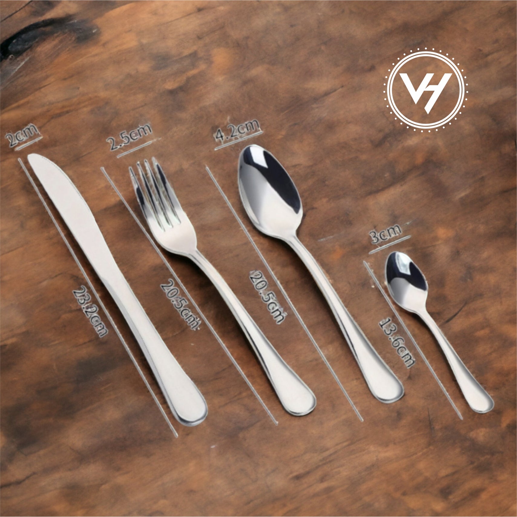 24-Piece Stainless Steel Cutlery Set