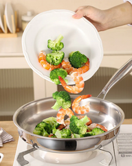 28cm Tri-Ply Stainless Steel Frypan with Glass Lid