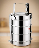 3-Tier Stainless Steel Tiffin Lunch Box