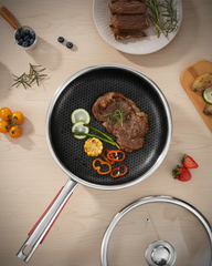 30cm Honeycomb Stainless Steel Frypan