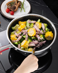 30cm Honeycomb Stainless Steel Frypan