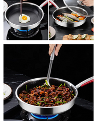 30cm Honeycomb Stainless Steel Frypan