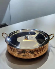 4.5L Handcrafted Copper Lagan Handi