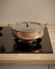 4.5L Handcrafted Copper Lagan Handi