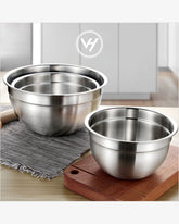 5-Piece Stainless Steel Mixing Bowl Set with Lids