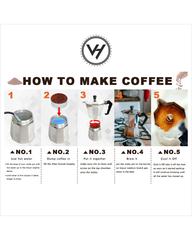6-Cup Stovetop Moka Pot Espresso Maker