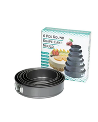 6-Piece Springform Cake Pan Set