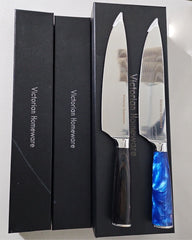 8" Damascus Chef Knife – Resin Handle