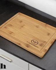Bamboo Cutting Board & 8" Chef Knife Set