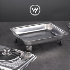 Stainless Steel Serving Tray with Cover