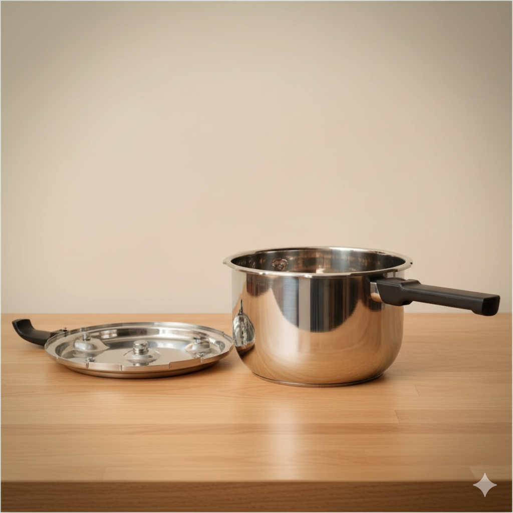 Stainless Steel Pressure Cooker (4L & 6L)