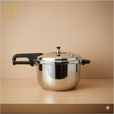 Tri-Ply Stainless Steel Pressure Cooker (4L & 6L)