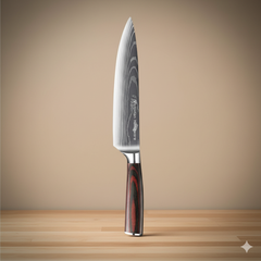 Bamboo Cutting Board & 8" Chef Knife Set