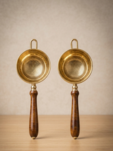 Brass Tea Strainer – Wooden Handle
