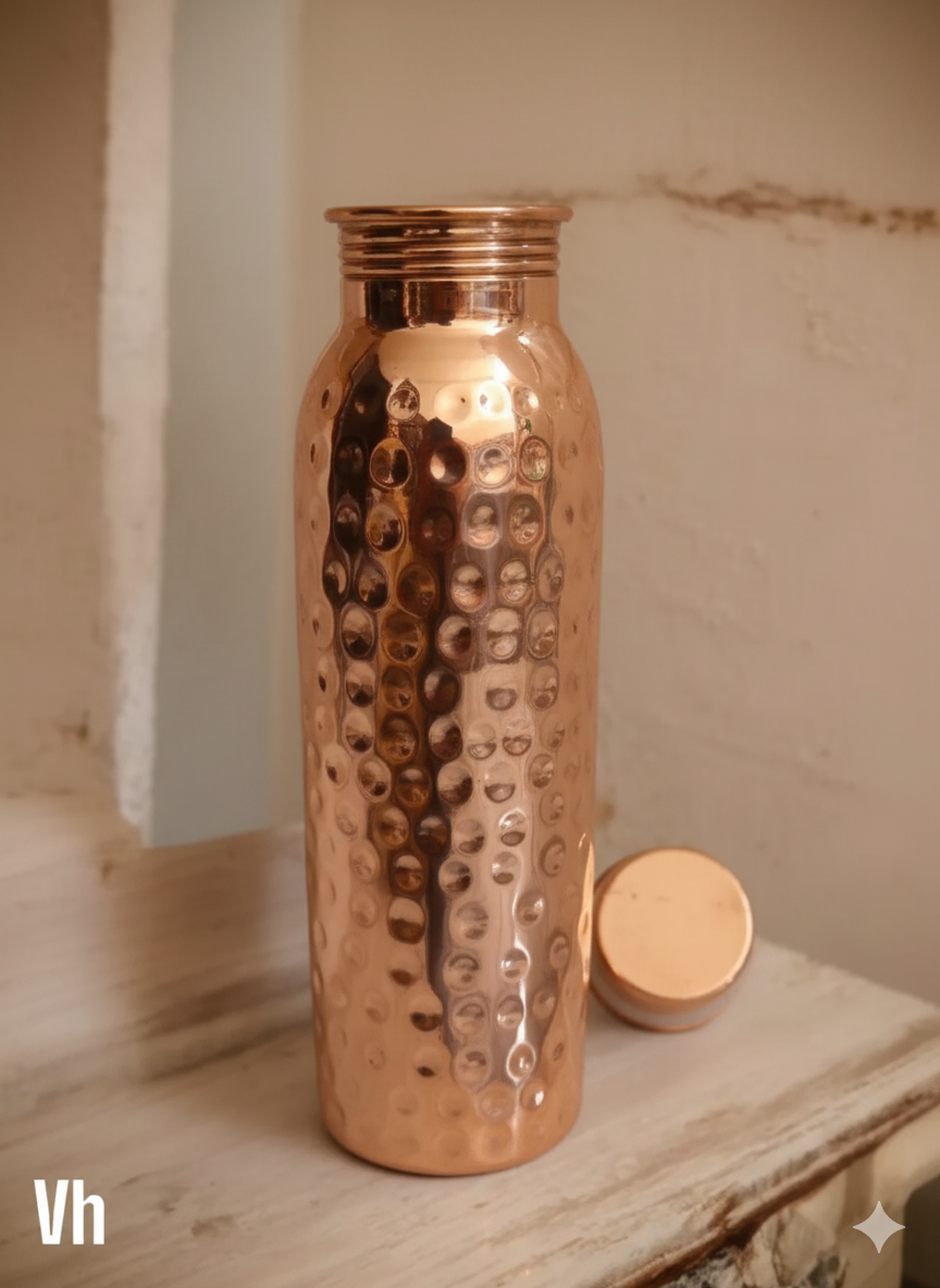 Hand-Crafted Copper Bottle (950 mL)