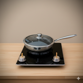28cm Tri-Ply Honeycomb Frypan with Glass Lid
