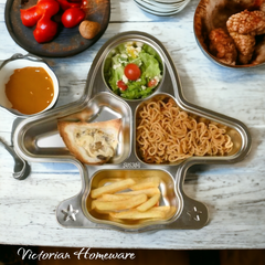 Kids Aeroplane Stainless Steel Plate