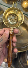 Brass Tea Strainer – Wooden Handle