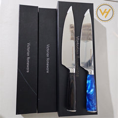 8" Damascus Chef Knife – Resin Handle
