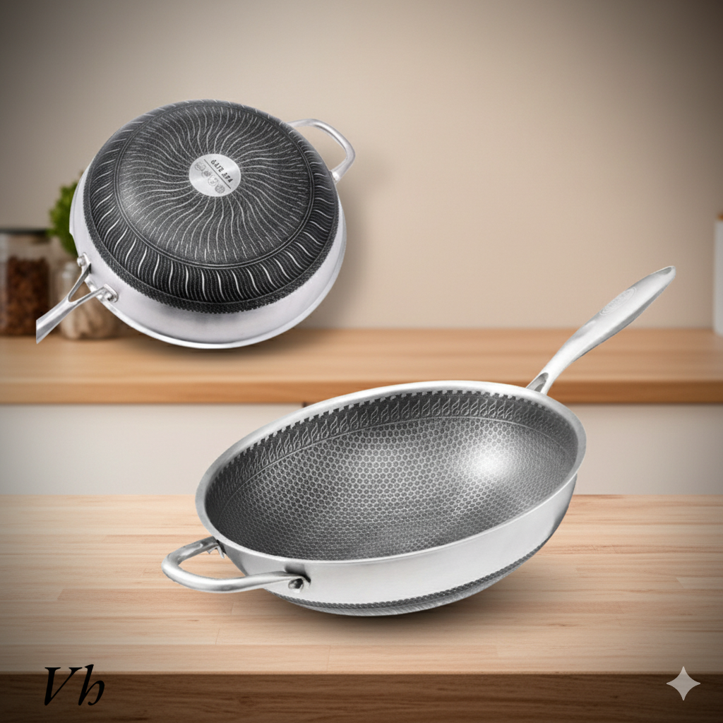 Honeycomb & Triply Stainless Steel Cookware Combo Deal