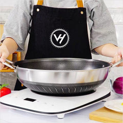 34cm Tri-Ply Honeycomb Stainless Steel Pot