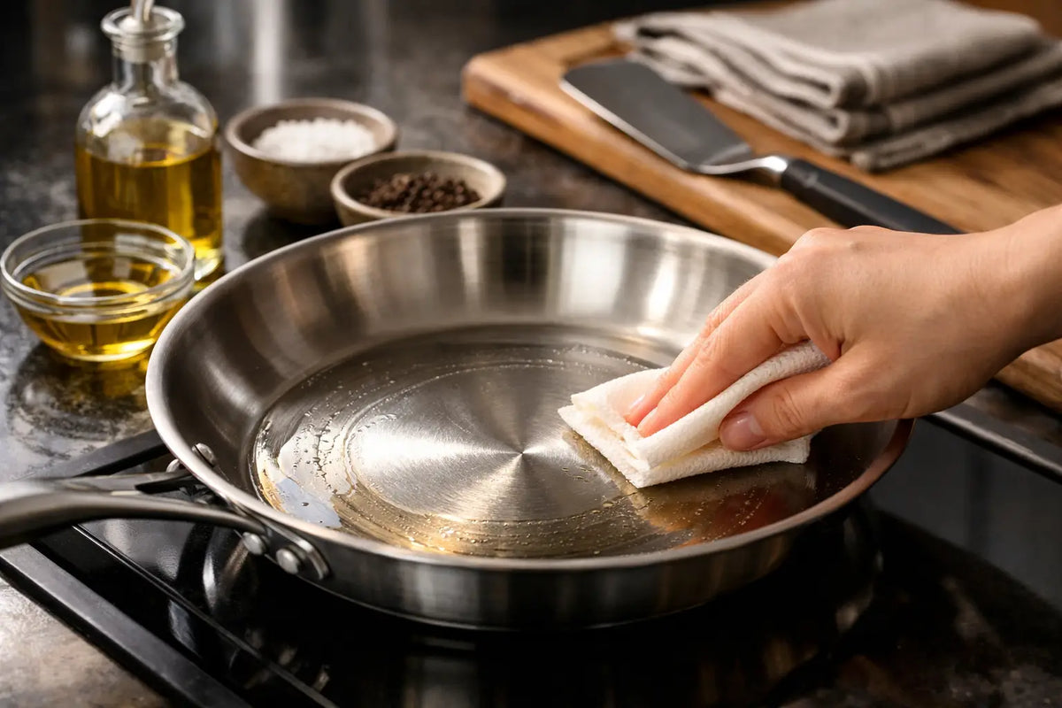 How to Season Stainless Steel Pan Properly – VICTORIAN HOMEWARE