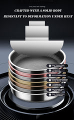 30cm Honeycomb Stainless Steel Frypan