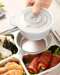 1500ml 4-Compartment Stainless Steel Lunch Box