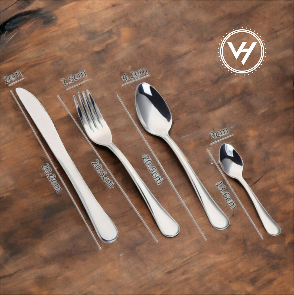 24-Piece Stainless Steel Cutlery Set