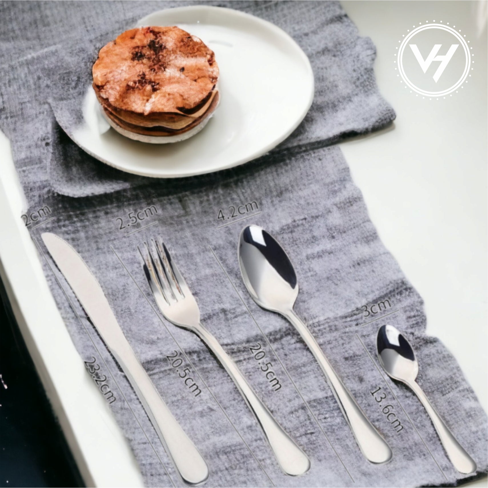 24-Piece Stainless Steel Cutlery Set