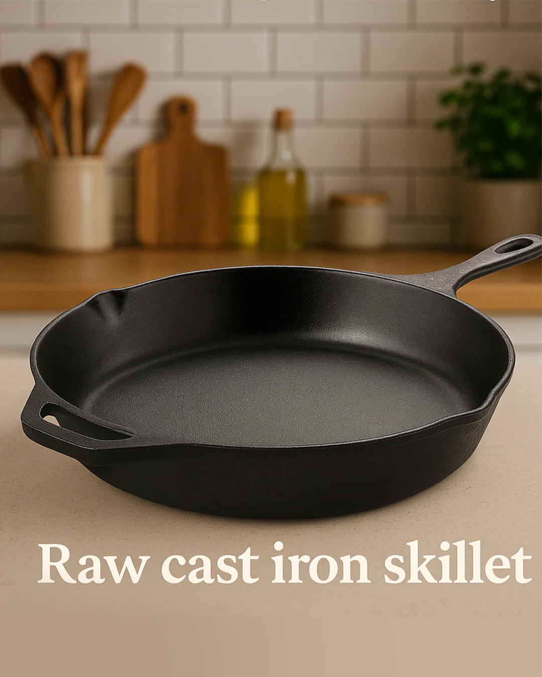 26cm Pre-Seasoned Cast Iron Skillet