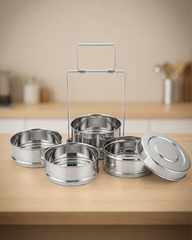 3-Tier Stainless Steel Tiffin Lunch Box