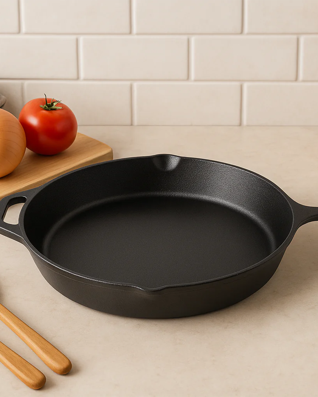 30cm Pre-Seasoned Cast Iron Skillet — Victorian Homeware
