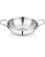 30cm Tri-Ply Stainless Steel Wok with Lid