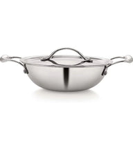 30cm Tri-Ply Stainless Steel Wok with Lid
