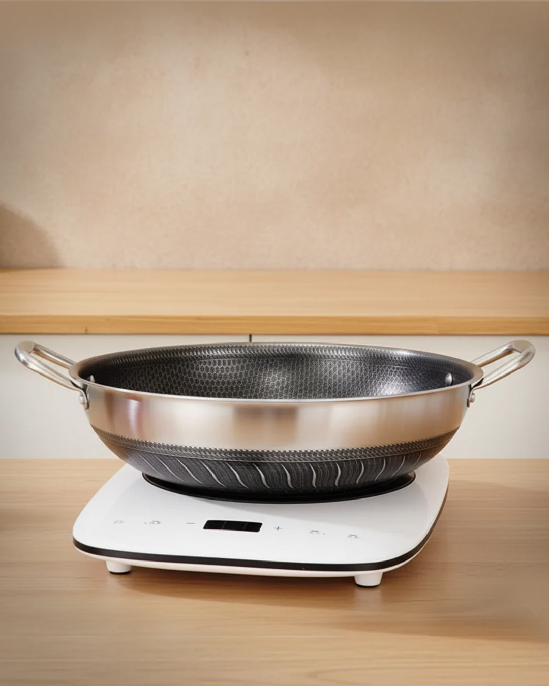 34cm Tri-Ply Honeycomb Stainless Steel Pot