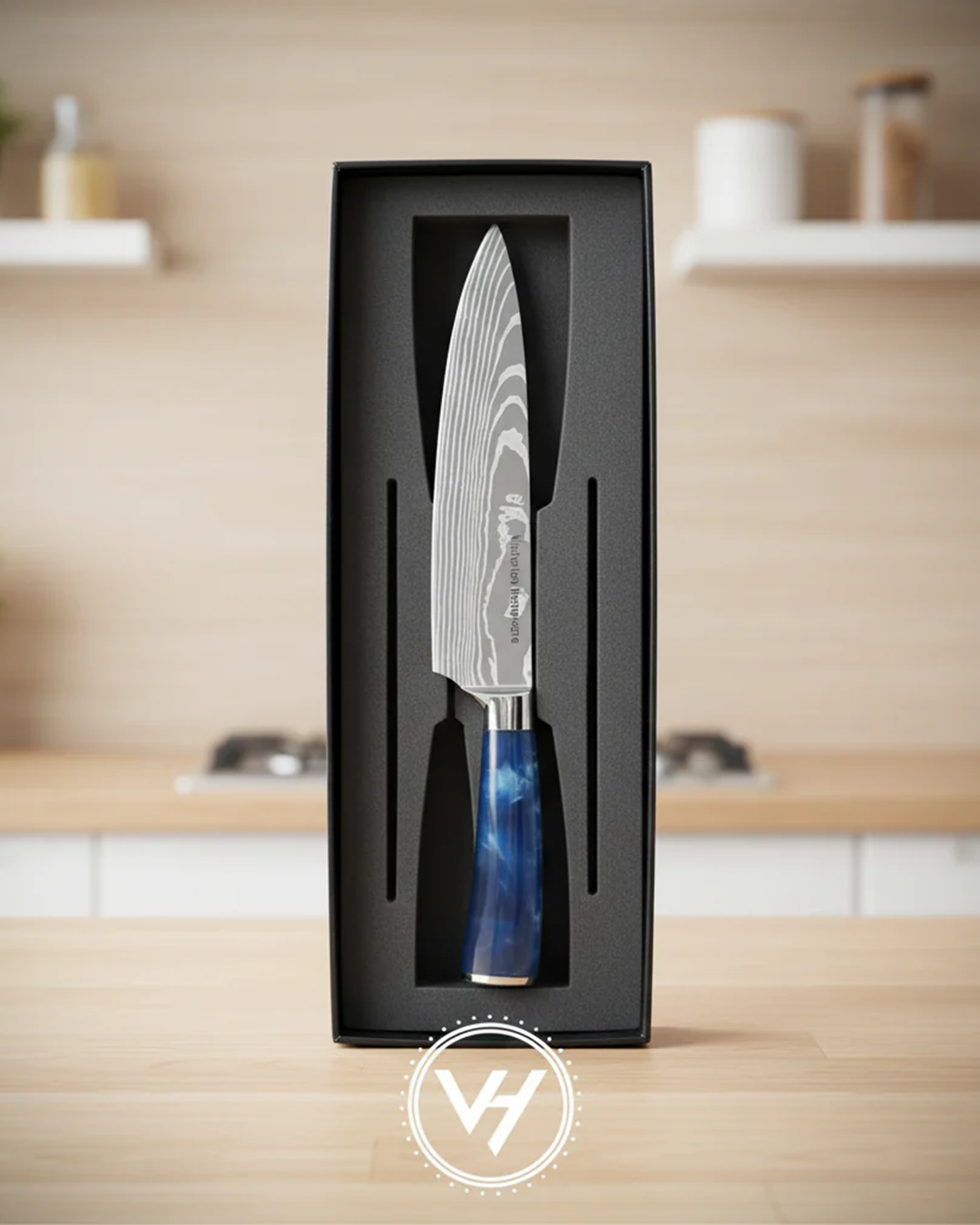 5-Piece Damascus Stainless Steel Knife Set