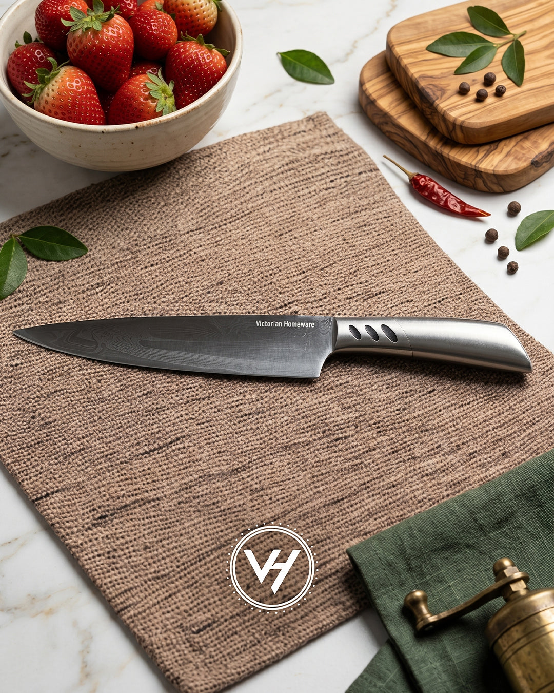 5-Piece Stainless Steel Knife Set – ABS Handle
