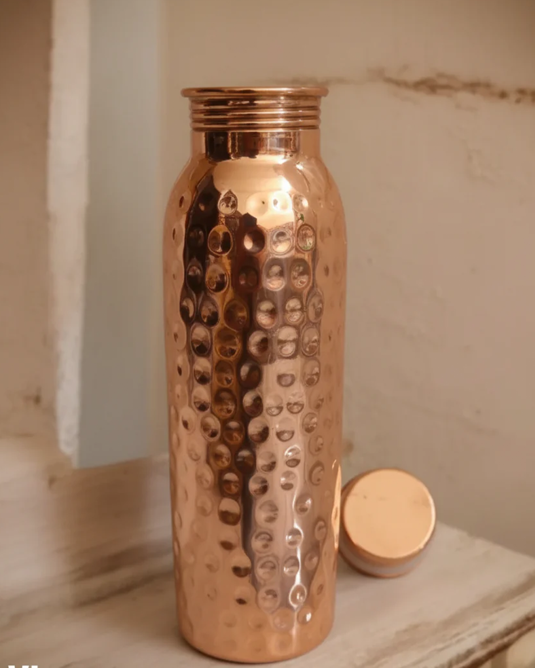 950ml Handcrafted Copper Water Bottle