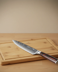 Bamboo Cutting Board & 8" Chef Knife Set