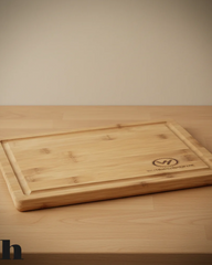 Bamboo Cutting Board & 8" Chef Knife Set