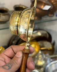Brass Tea Strainer – Wooden Handle