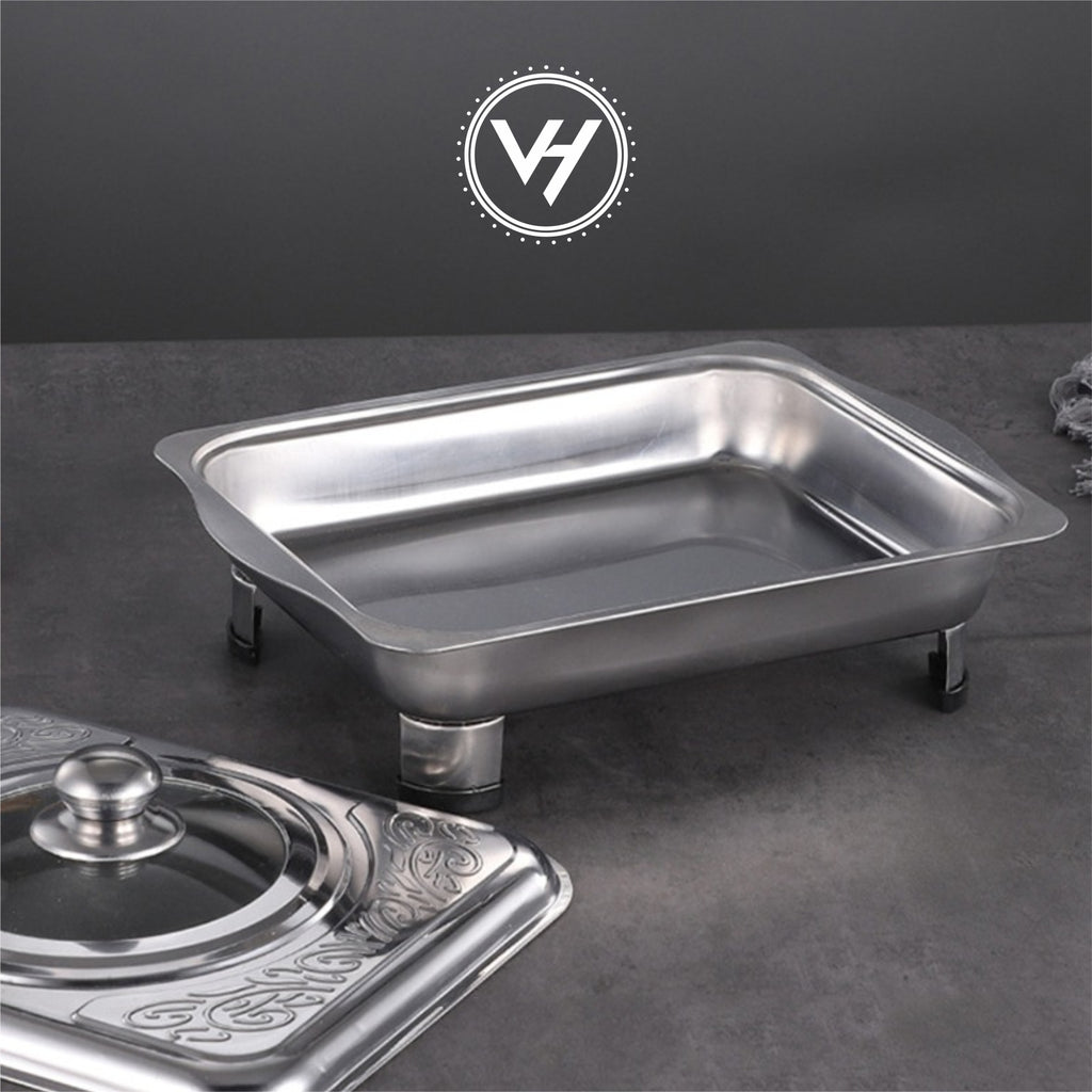 Stainless Steel Rectangle Chafing Dish with Cover