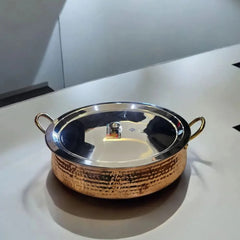 4.5L Handcrafted Copper Lagan Handi