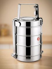 3-Tier Stainless Steel Tiffin Lunch Box