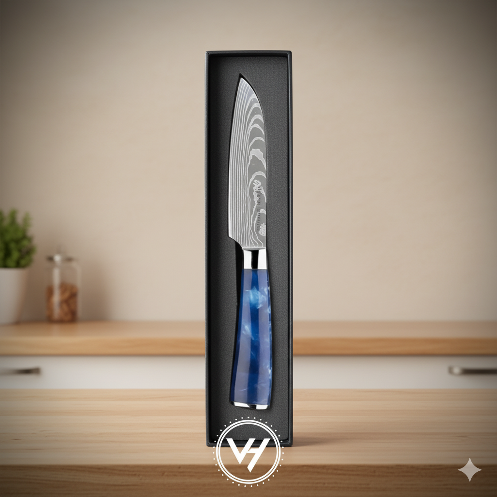 5-Piece Damascus Stainless Steel Knife Set