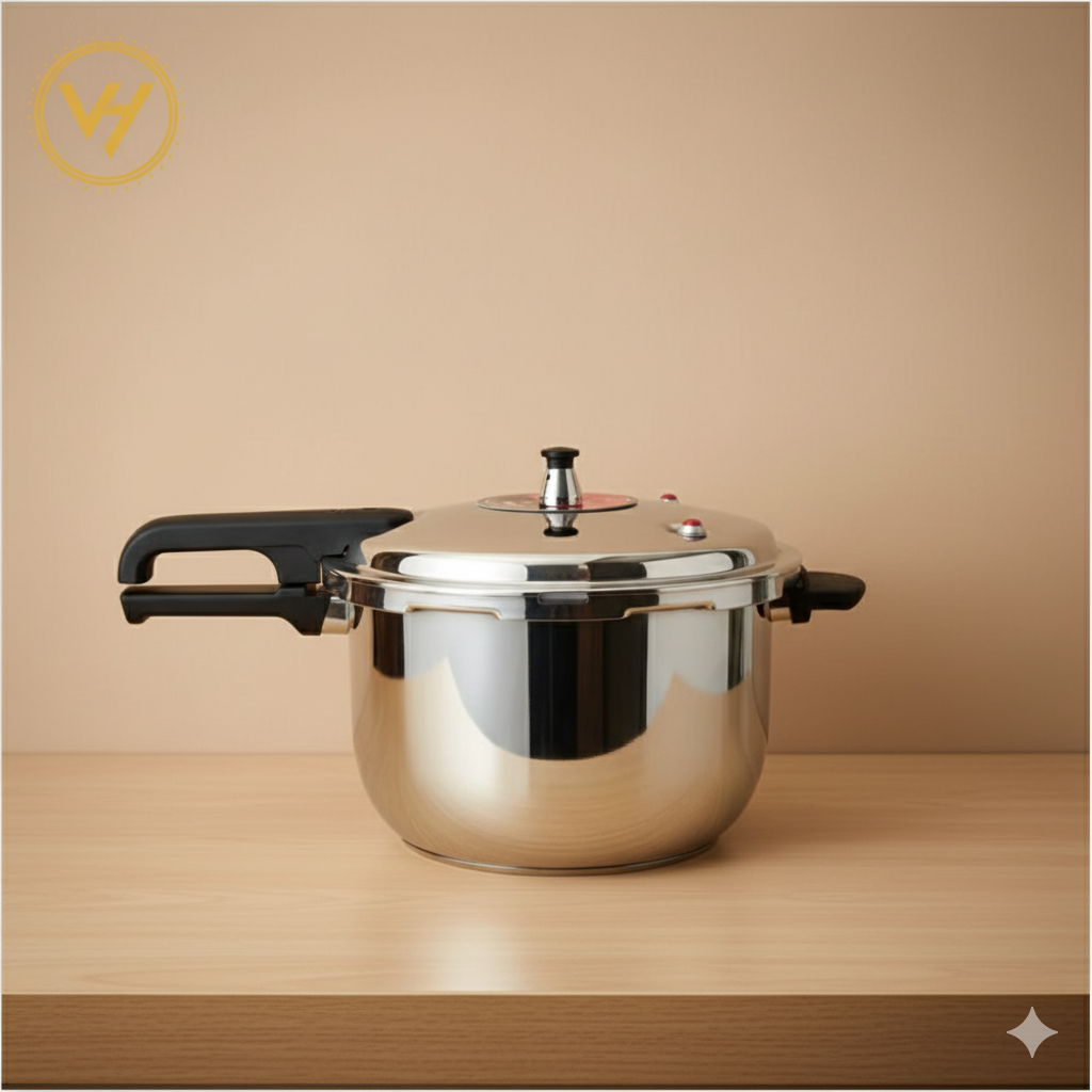 Tri-Ply Stainless Steel Pressure Cooker (4L & 6L)