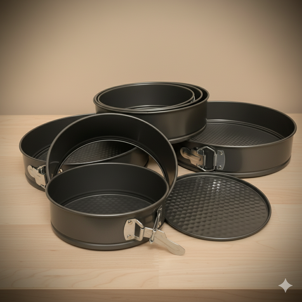6-Piece Springform Cake Pan Set